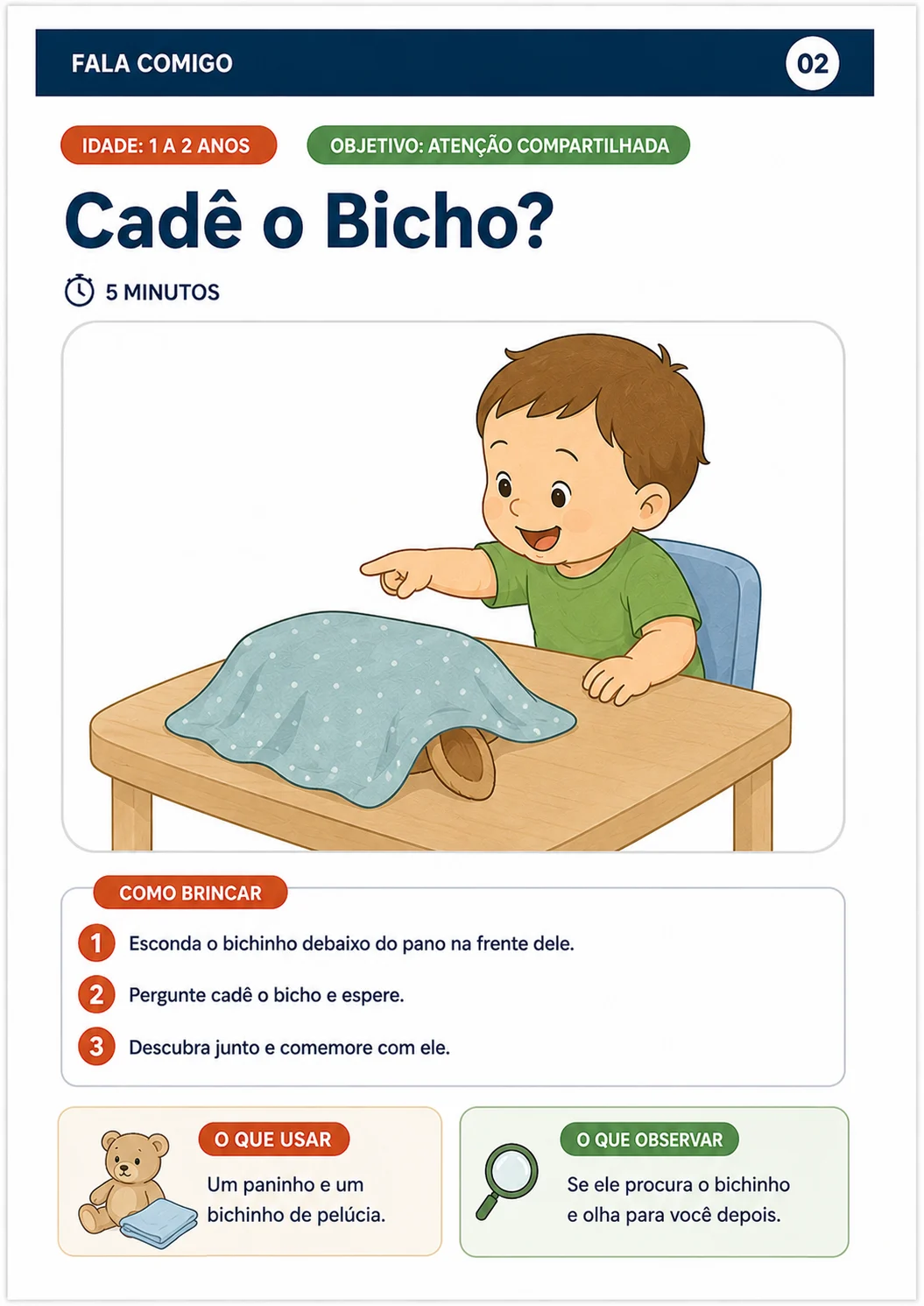 Brincadeira 02 — Cadê o Bicho?