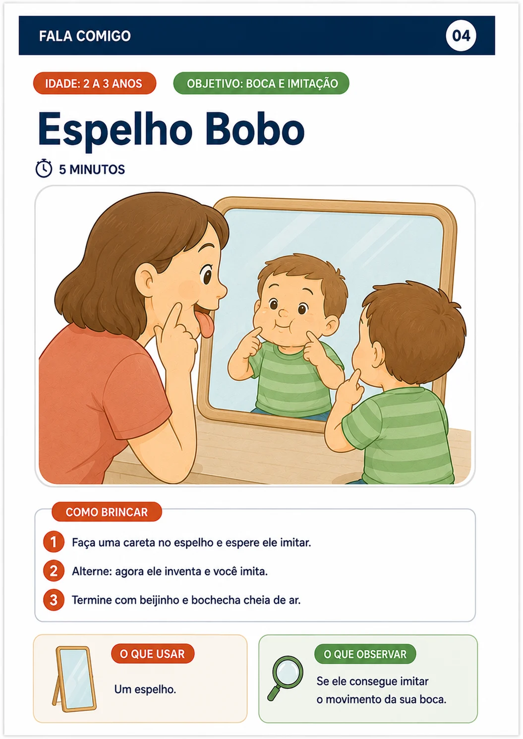 Brincadeira 04 — Espelho Bobo