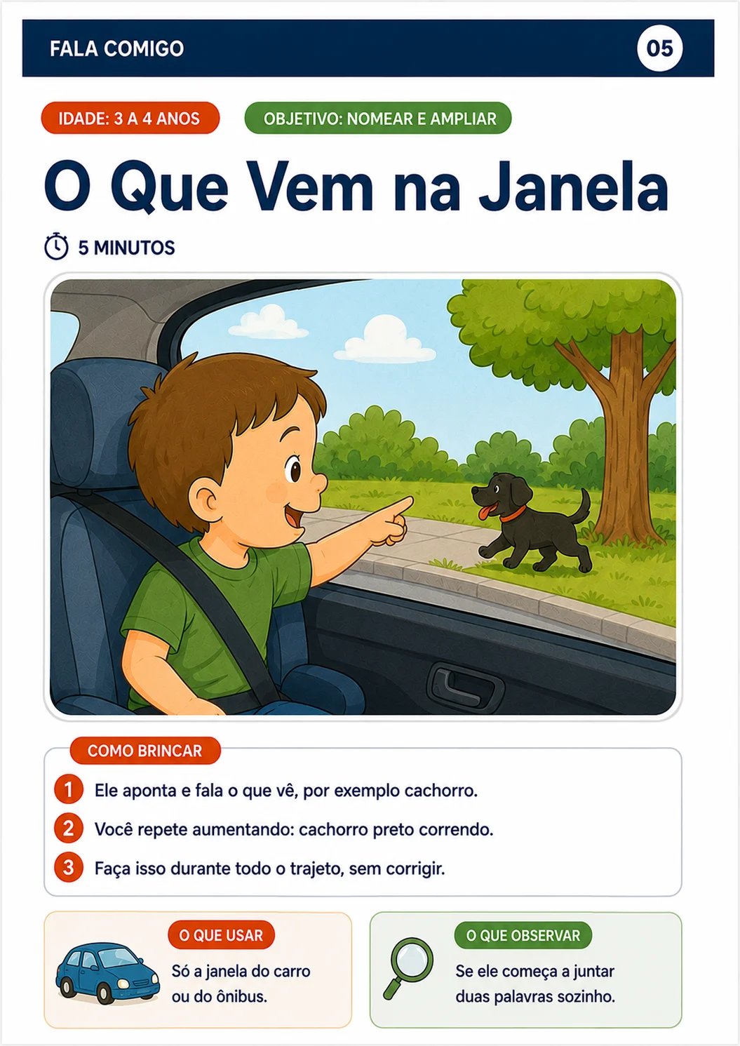 Brincadeira 05 — O Que Vem na Janela